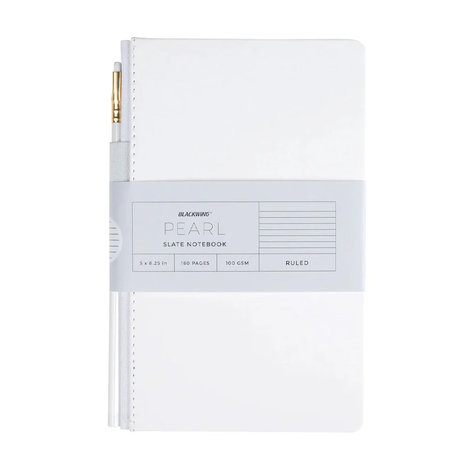 Blackwing Slate Notebook and Pencil Set White A5