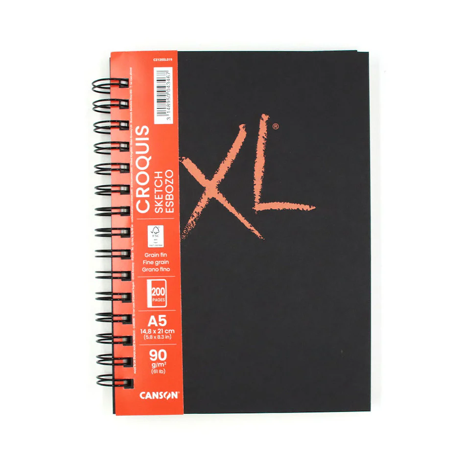 Canson XL Sketch Book Wirebound Portrait A5 100 Sheets