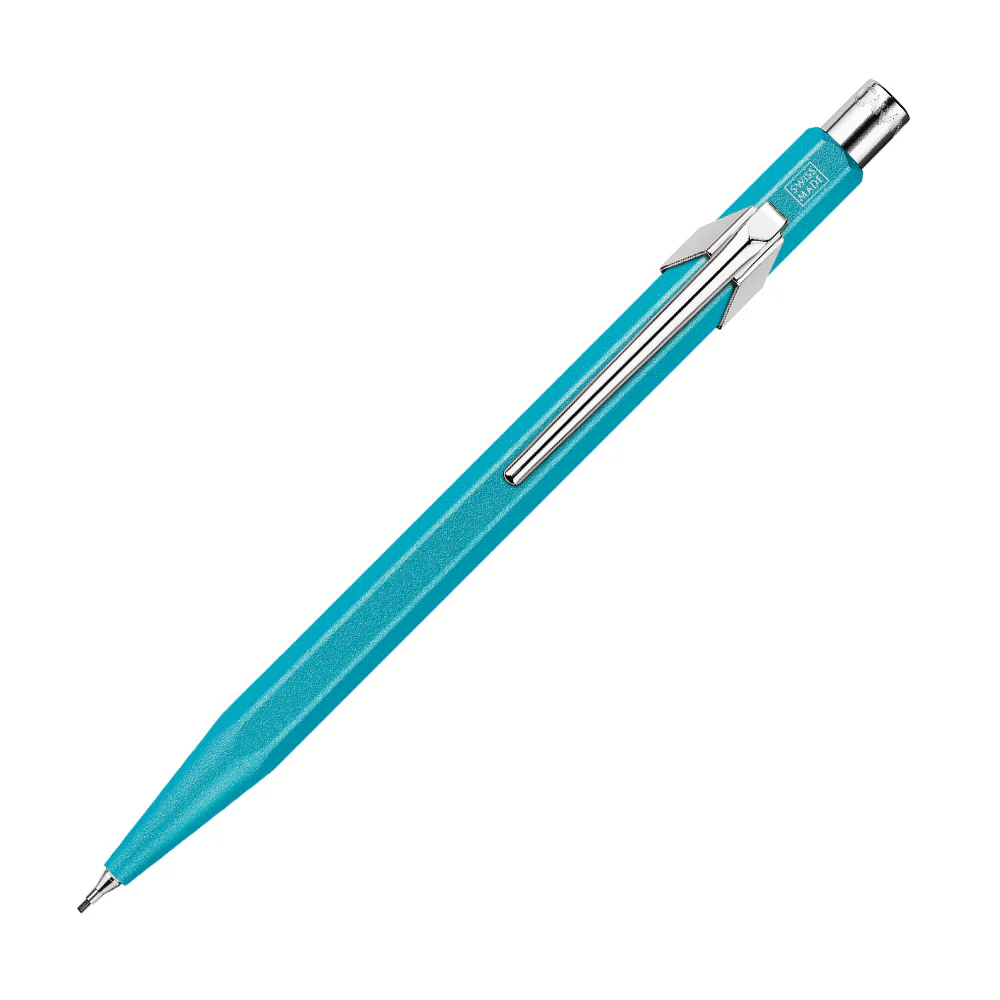 Caran d'Ache 844 Colormat-X Mechanical Pencil in Slimpack Turquoise - Image 2