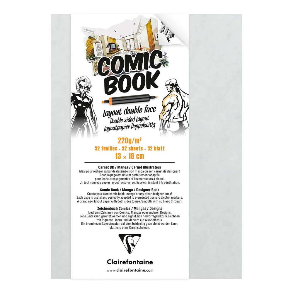 Clairefontaine Double Sided Layout Book 13x18 32 Sheets
