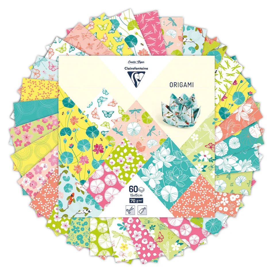 Clairefontaine Origami Set of 60 Sheets 15 x 15cm - Image 8