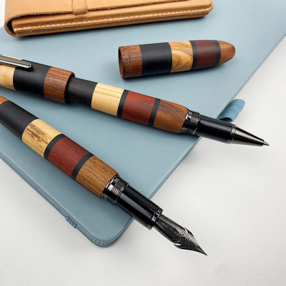 Conklin All American Fountain Pen Limited Edition Quad Wood 898 - Image 2