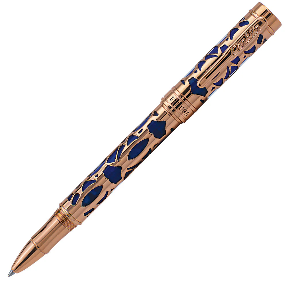 Conklin Endura Deco Crest Rollerball Pen Blue