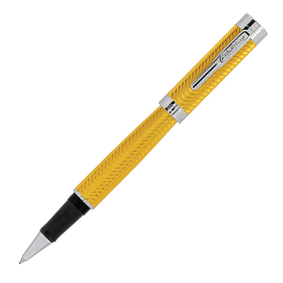 Conklin Herringbone Signature Rollerball Pen Yellow