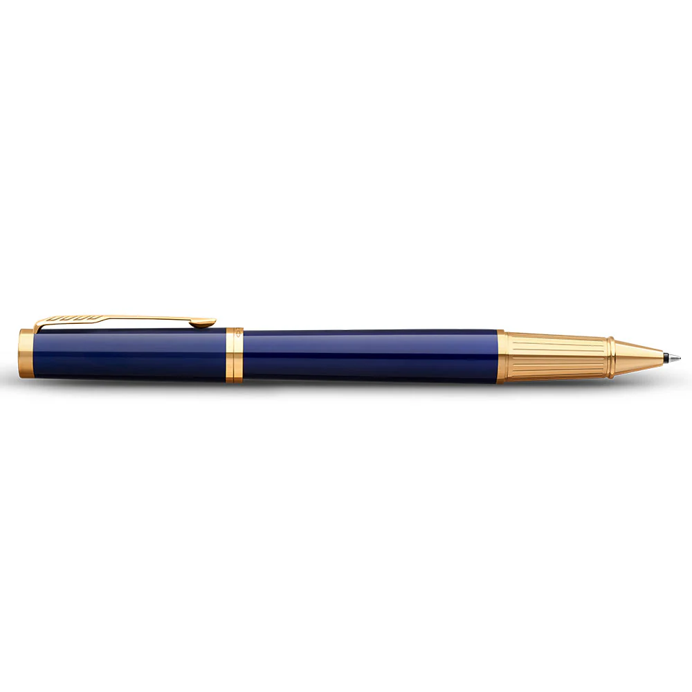Parker Ingenuity Rollerball Pen Blue with Gold Trim - Image 2