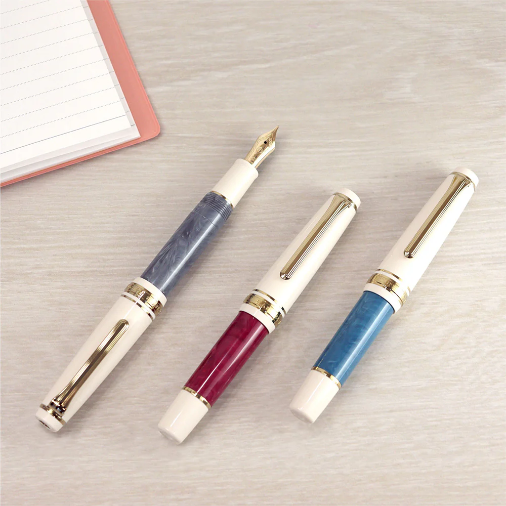 Sailor Professional Gear Slim Mini Rencontre Fountain Pen Bordeaux Foncé 14K Nib - Image 2