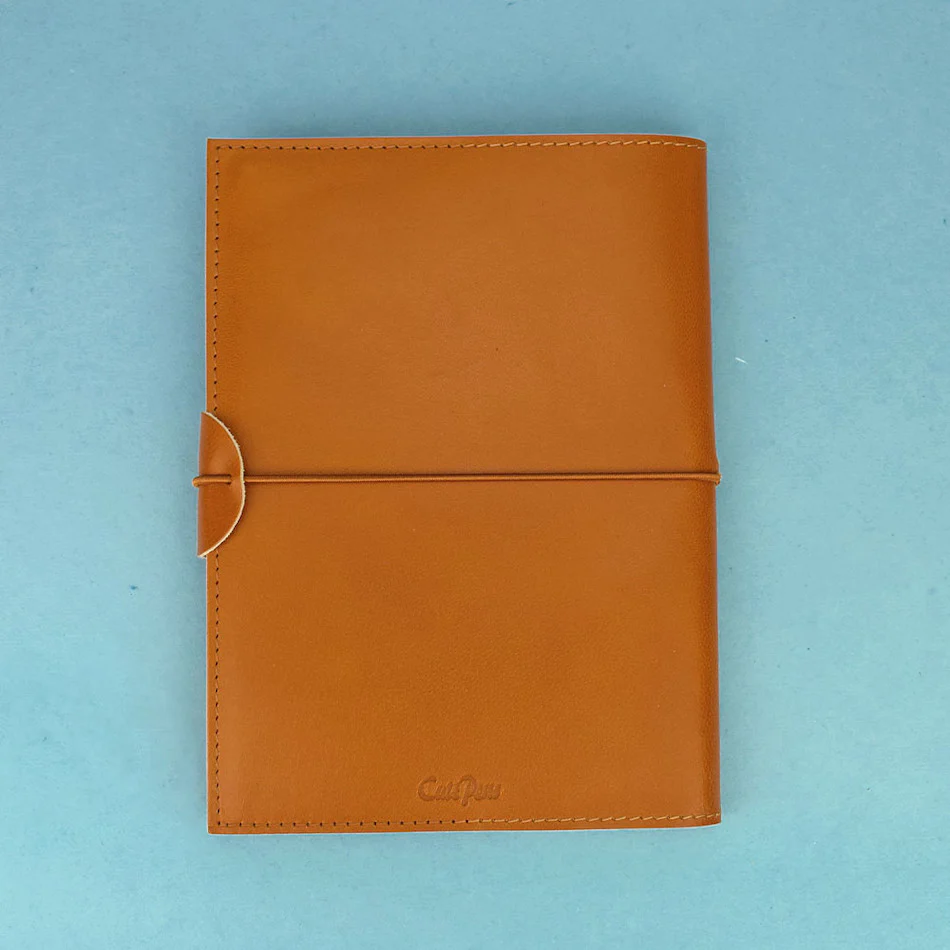 Cult Pens A5 Leather Refillable Cover Tan - Image 5
