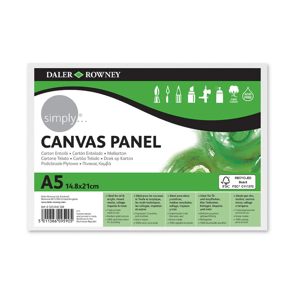 Daler-Rowney Simply Canvas Panel A5