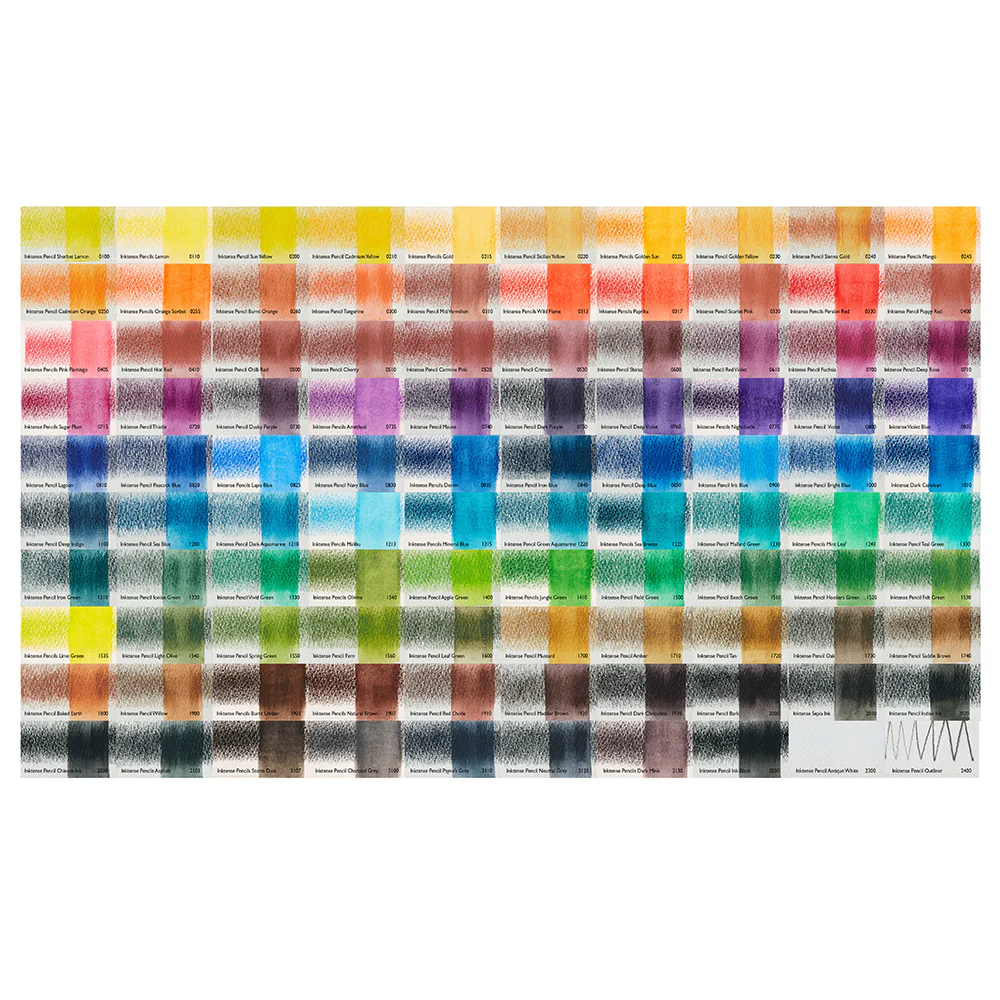 Derwent Inktense Coloured Pencils Tin of 100 - Image 4