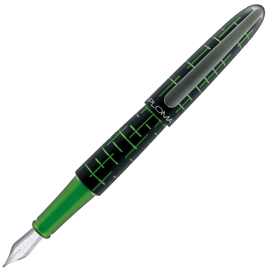 Diplomat Elox Matrix Fountain Pen Black and Green