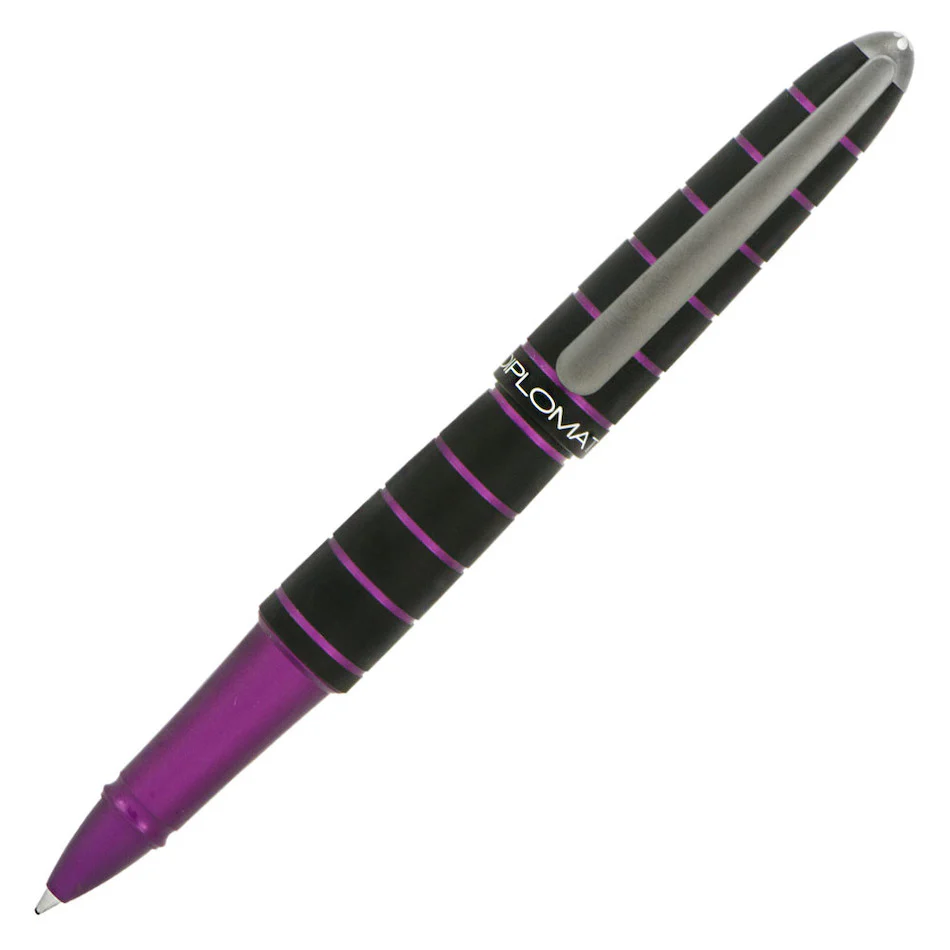 Diplomat Elox Rollerball Pen Ring Black/Purple