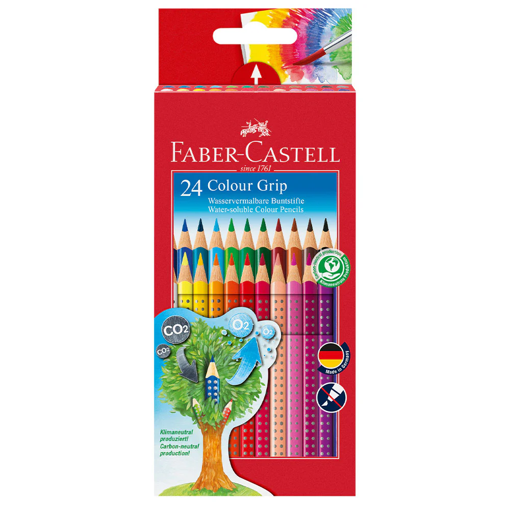 Faber-Castell Grip Colouring Pencil Set of 24