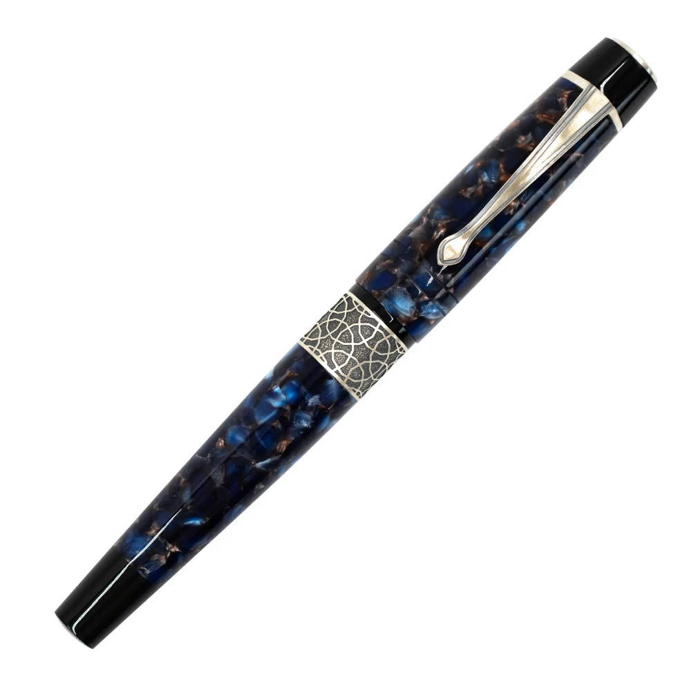Kilk Celestial Fountain Pen Black & Chipped Blue - Image 4