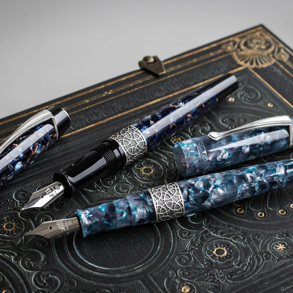Kilk Celestial Fountain Pen Blue Chipped - Image 2