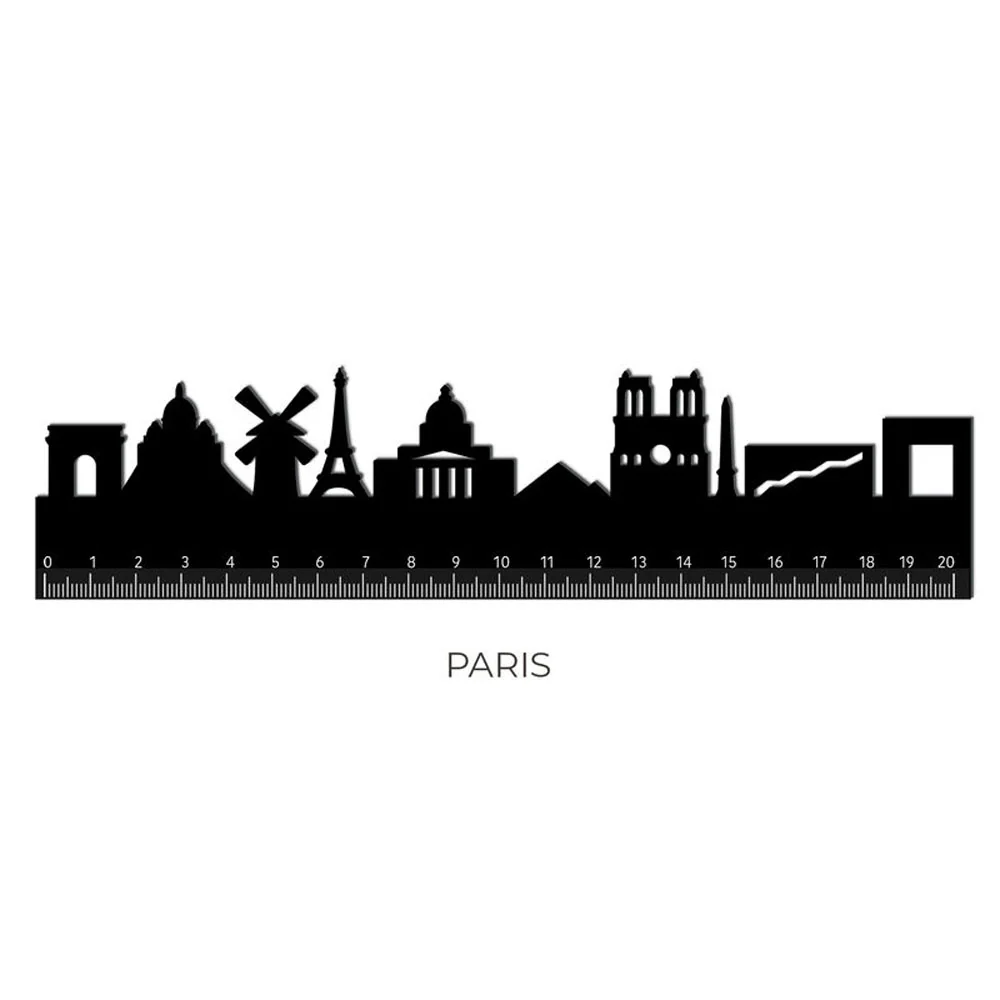Legami Follow The Skyline Ruler Paris
