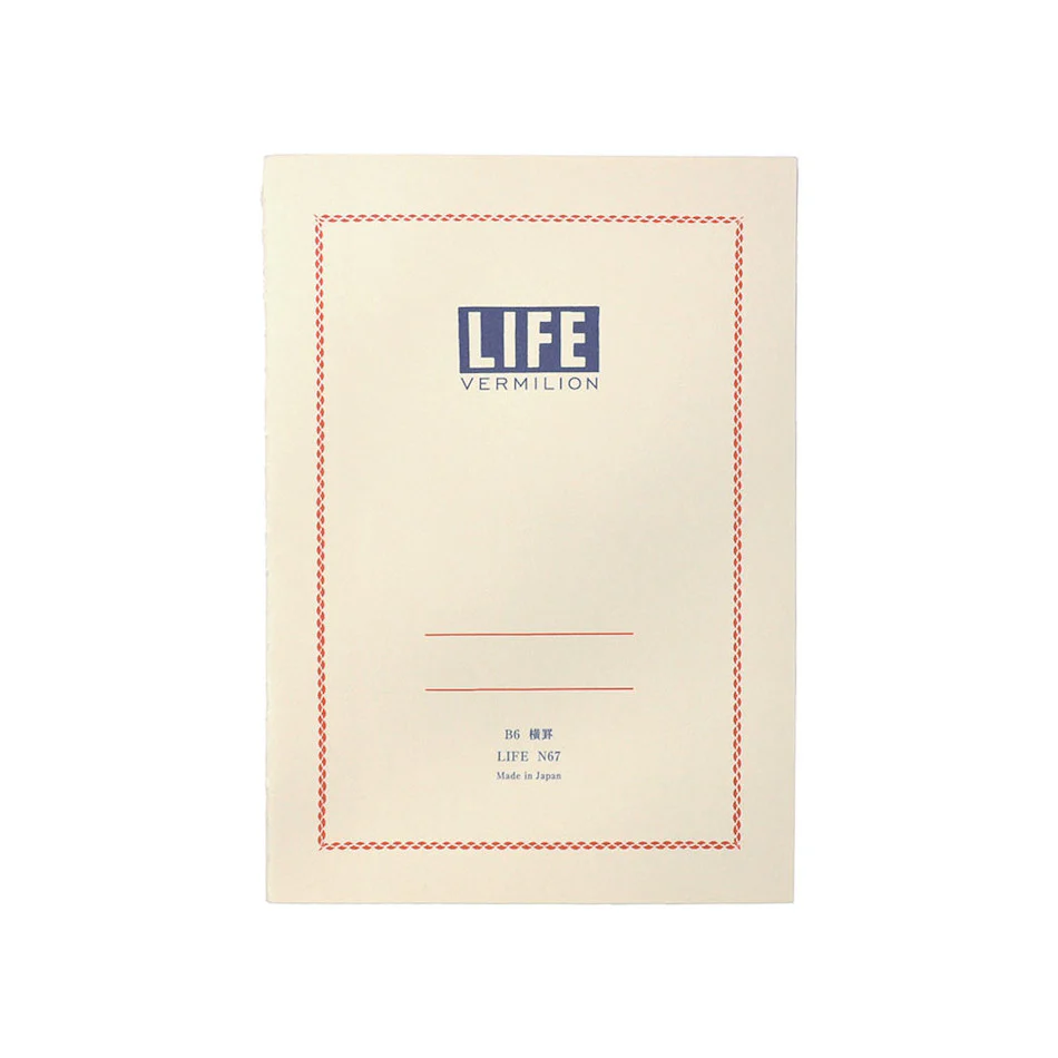 Life Vermillion Notebook B6+
