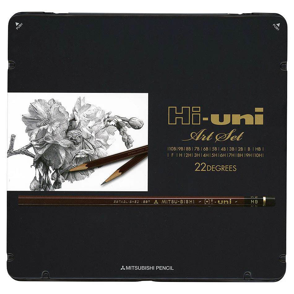 Mitsubishi Hi-Uni Pencil Art Set of 22 Grades