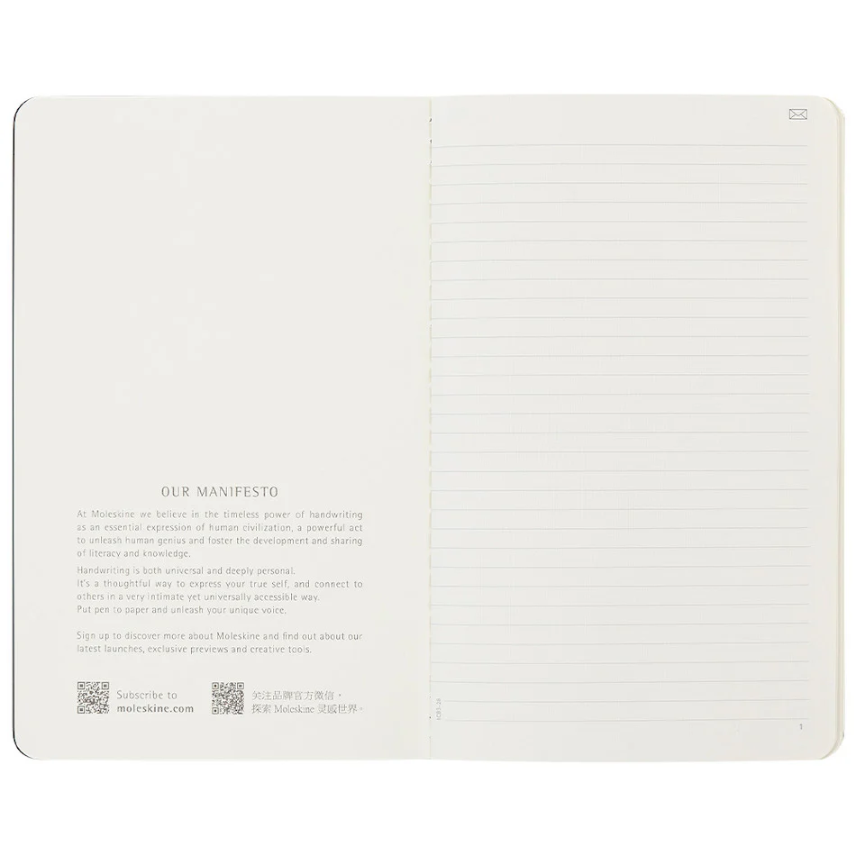 Moleskine Smart Writing Smart Cahier Notebook Large Ruled Black Set of 2 - Image 3