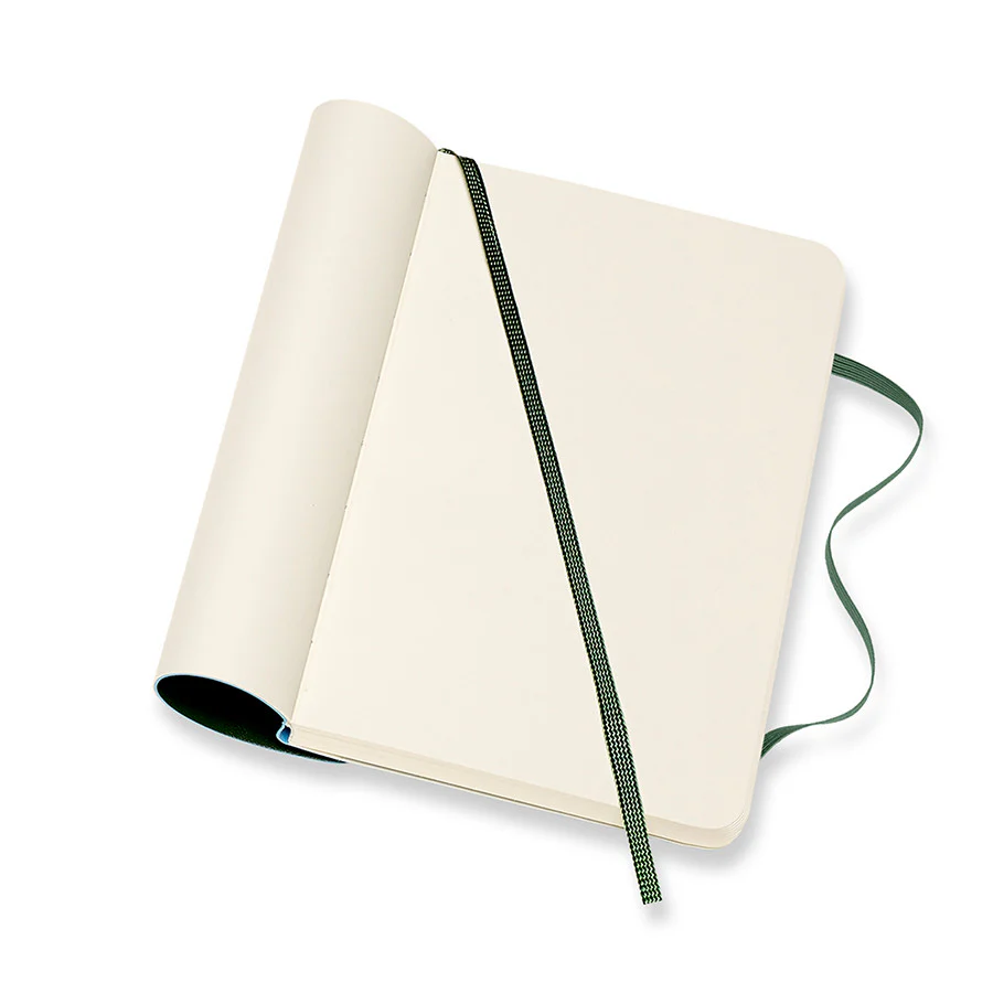 Moleskine Soft Cover Pocket Notebook 90x140 Myrtle Green - Image 3