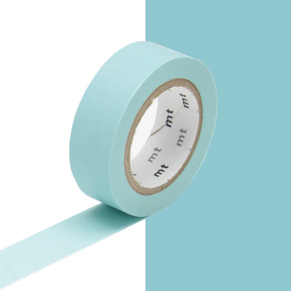 mt Washi Masking Tape - 15mm x 7m - Baby Blue