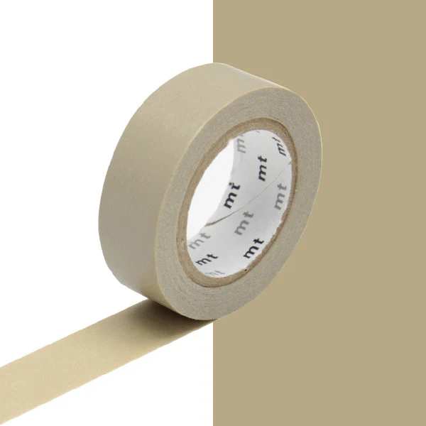mt Washi Masking Tape - 15mm x 7m - Beige