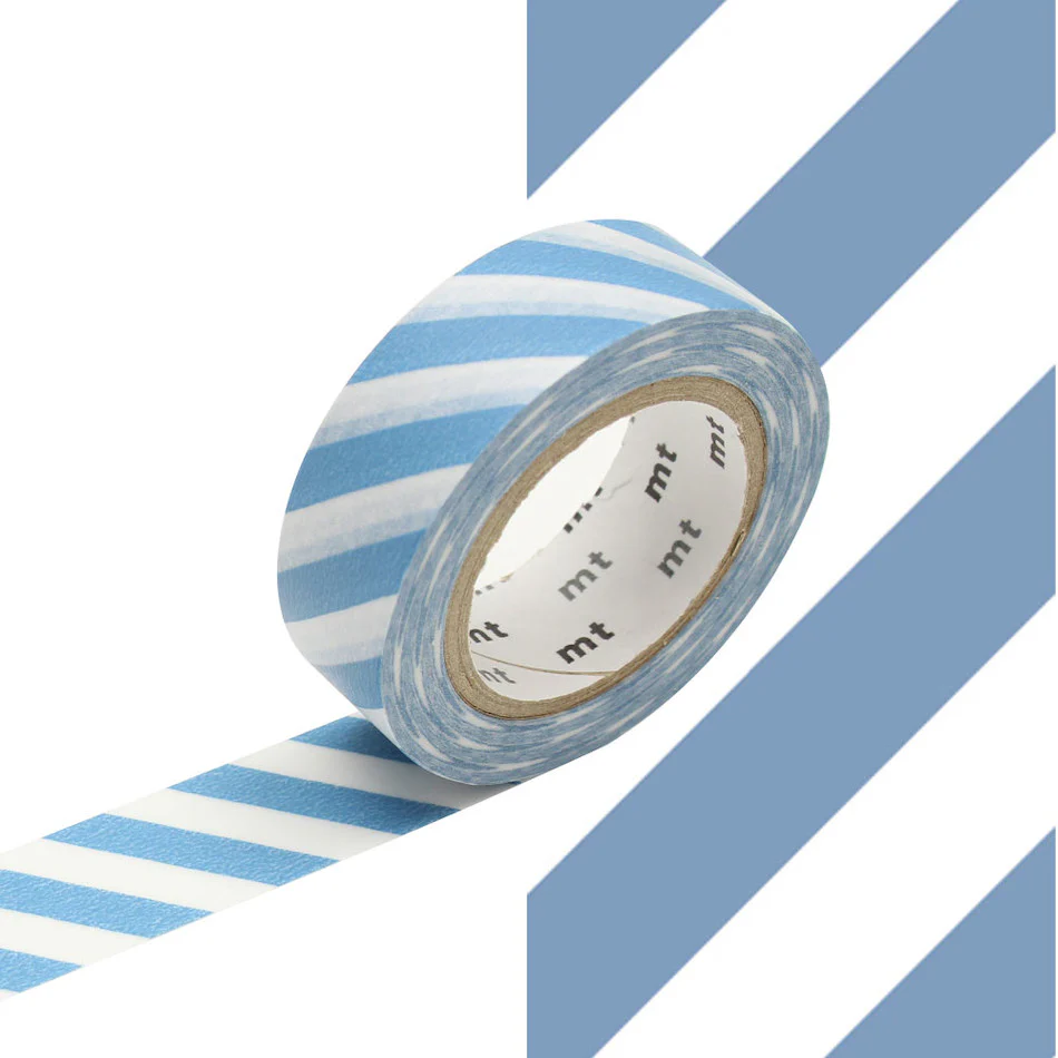 mt Washi Masking Tape - 15mm x 7m - Border Ice