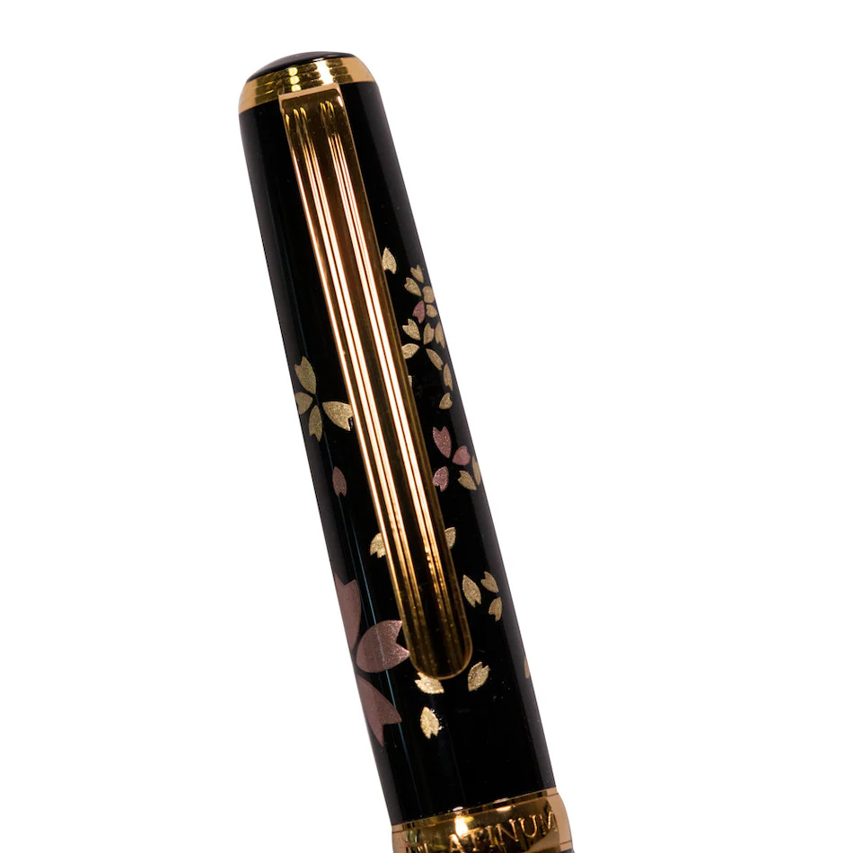 Platinum Kanazawa-Haku Fountain Pen Swirling Petals of Cherry Blossom - Image 3