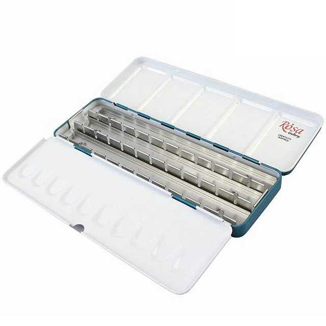Rosa Empty Metal Case For 21 Watercolour Full Pans