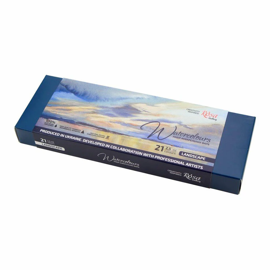 Rosa Watercolour Full Pan Landscape Set of 21