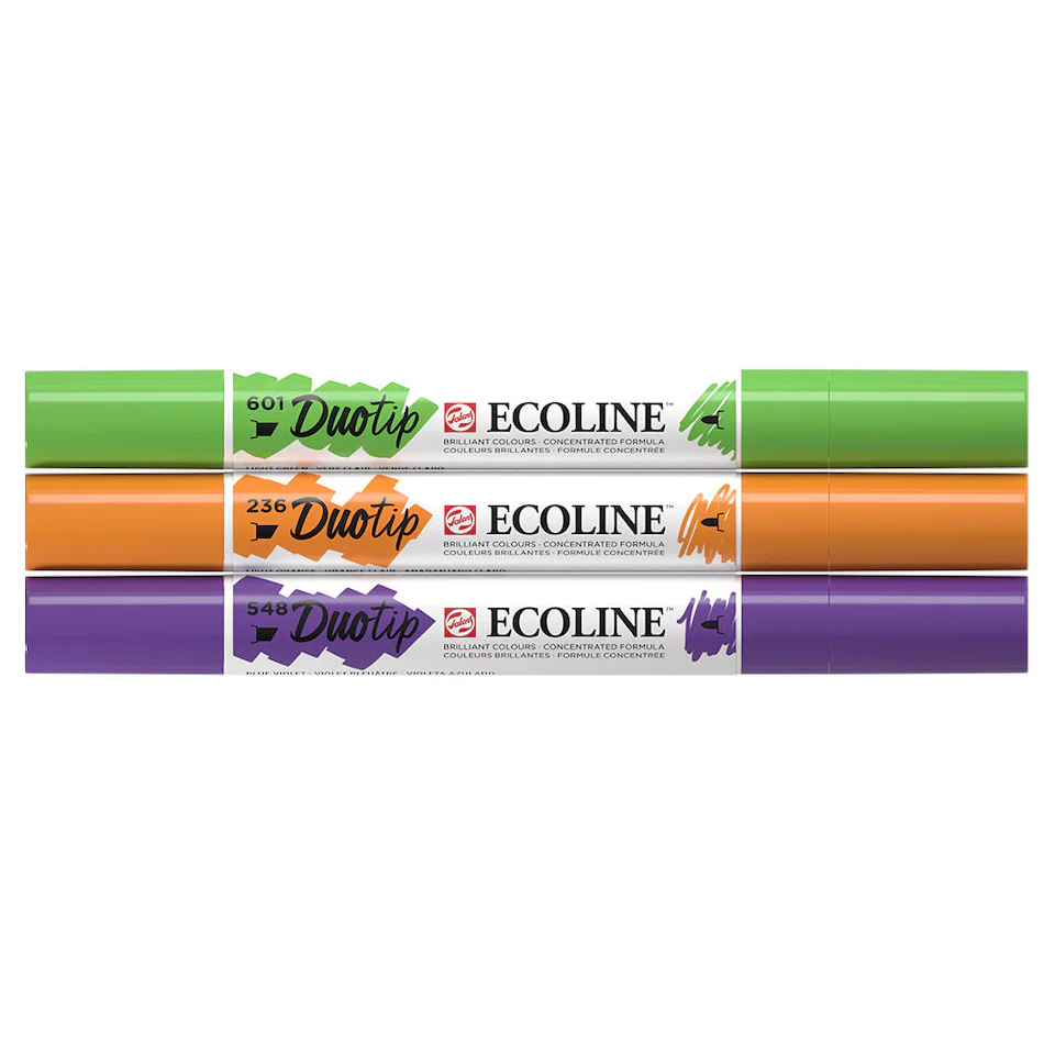 Royal Talens Ecoline Duotip Pen Set of 3 Secondary Colours