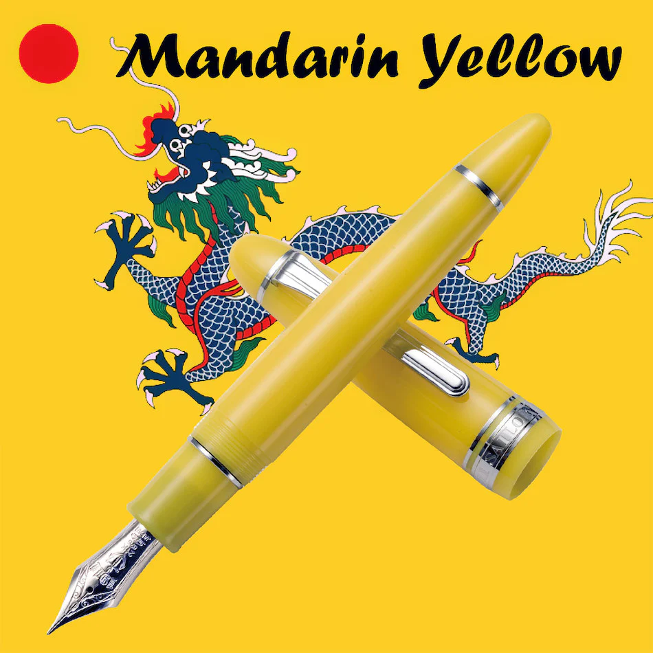 Sailor King of Pens Mandarin Yellow Fountain Pen - Image 2