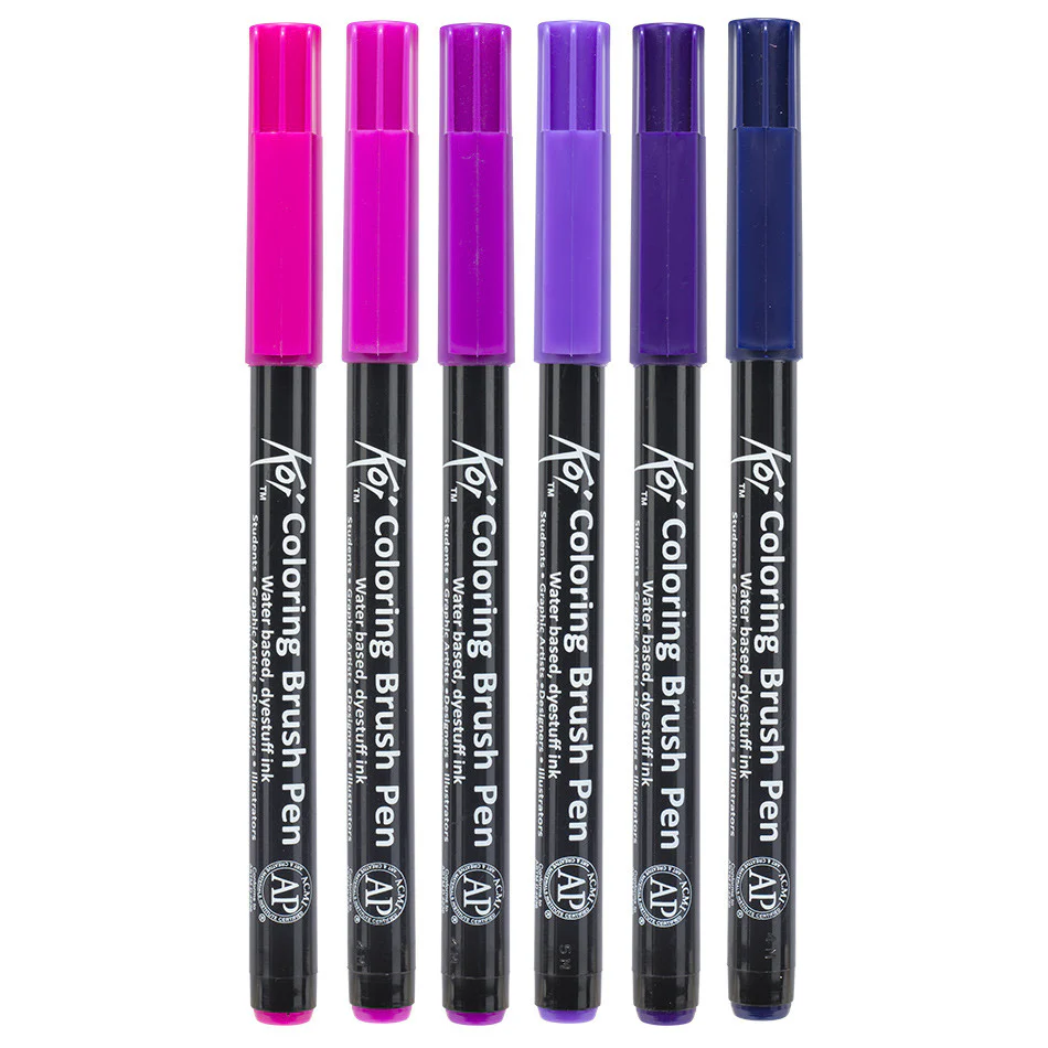 Sakura Koi Colourbrush Brushpen Set of 6 Galaxy - Image 2