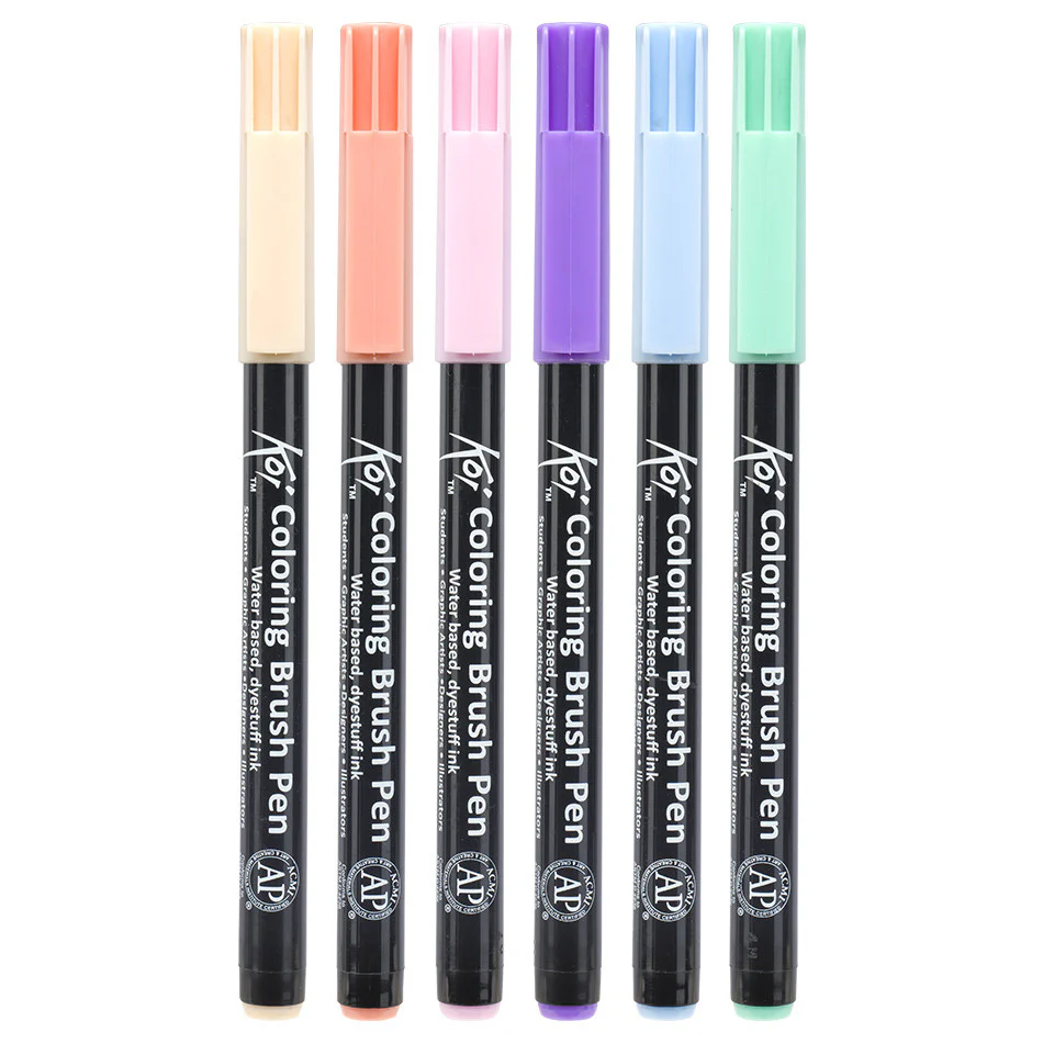 Sakura Koi Colourbrush Brushpen Set of 6 Sweets - Image 2