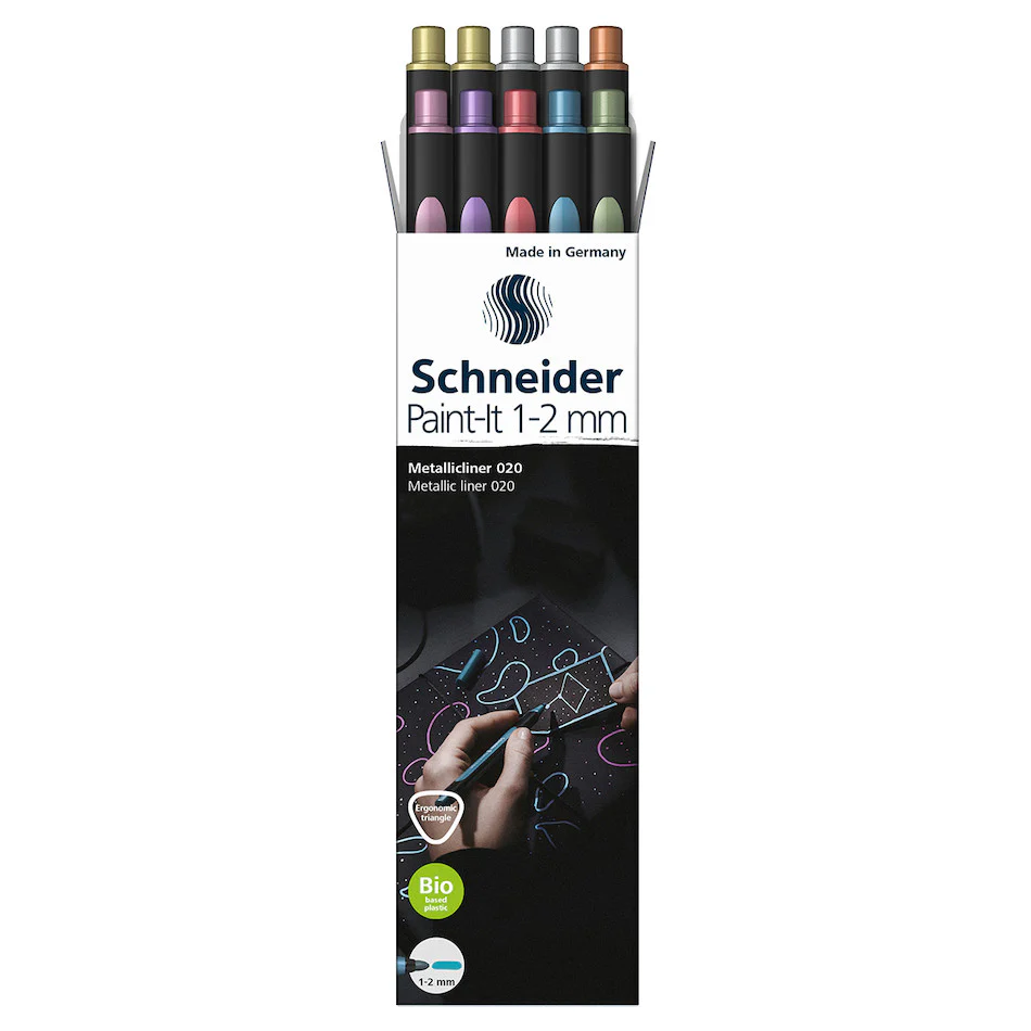 Schneider Paint-It Metallic Marker 020 1-2mm Box of 10 Assorted