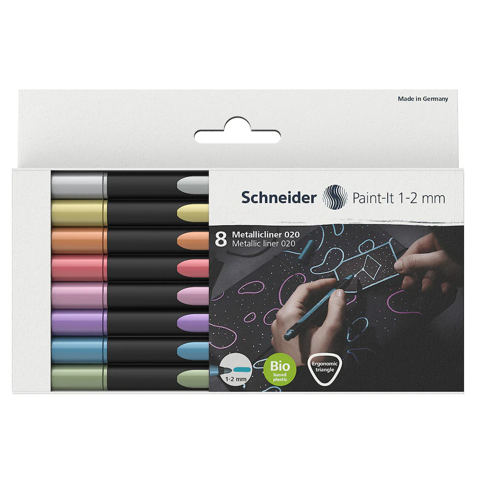 Schneider Paint-It Metallic Marker 020 1-2mm Set of 8