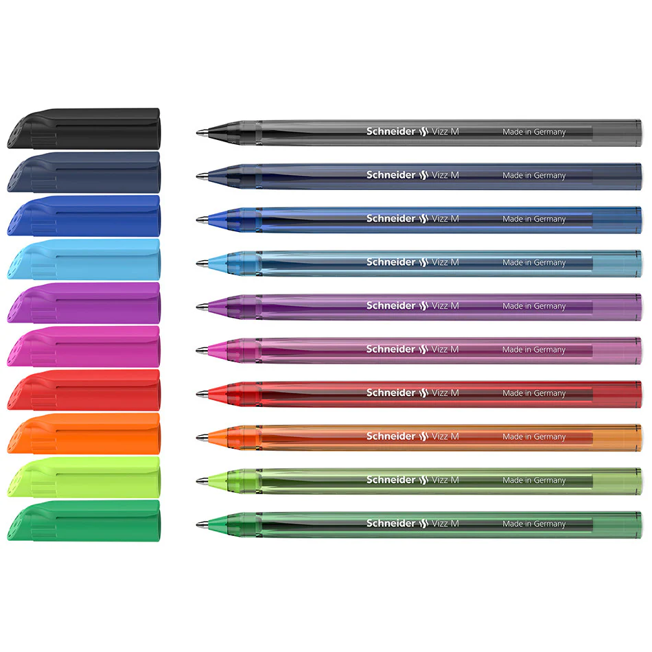 Schneider Vizz Ballpoint Pen Medium Assorted Set of 10 - Image 2