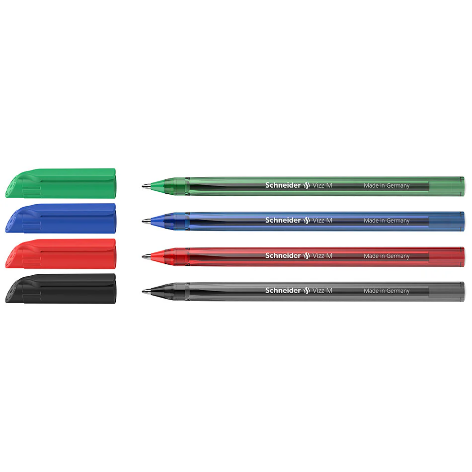 Schneider Vizz Ballpoint Pen Medium Assorted Set of 4 - Image 3