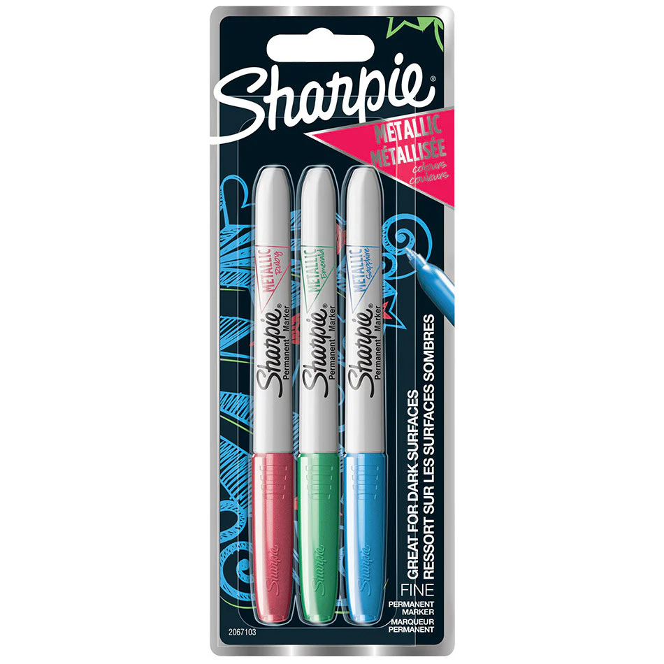 Sharpie Metallic Permanent Marker Assorted Set of 3 - Image 2