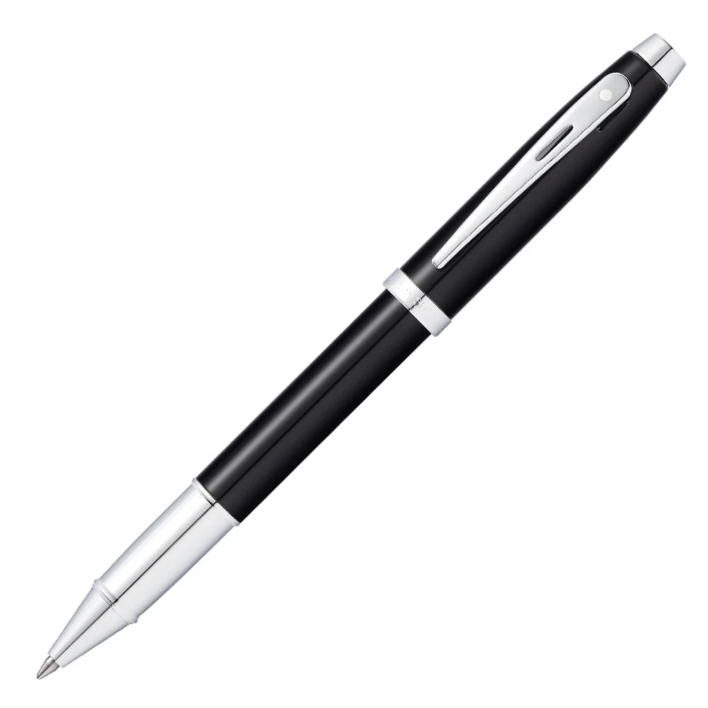 Sheaffer 100 Rollerball Pen Black Lacquer with Chrome Trim