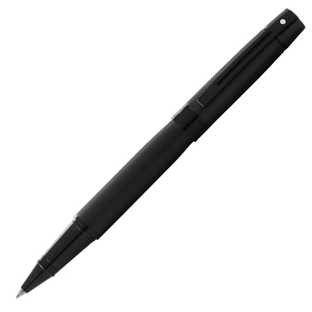 Sheaffer 300 Rollerball Pen Matte Black Lacquer with Polished Black Trim