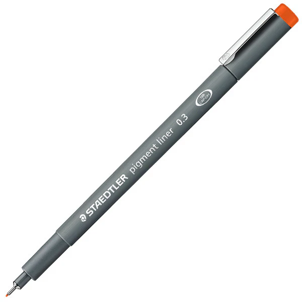 Staedtler 308 Coloured Pigment Liner 0.3 Assorted Deskset of 6 Set 1 - Image 2