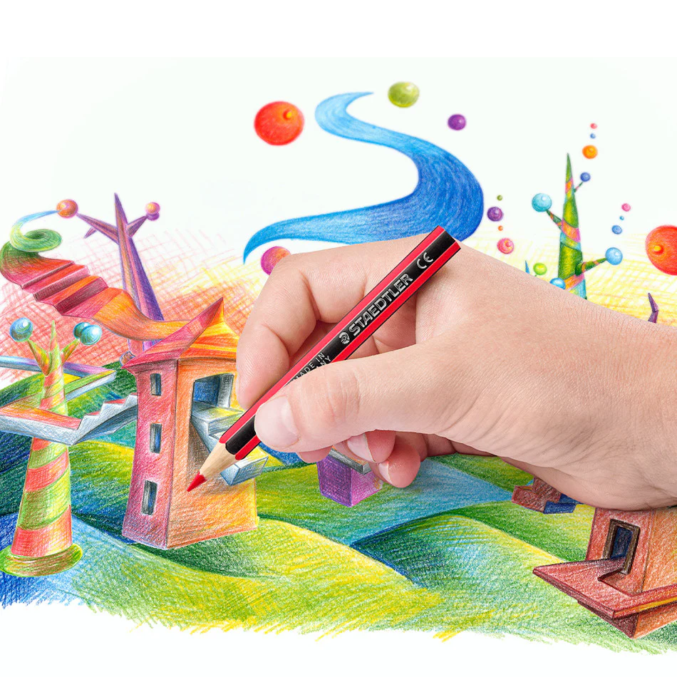 Staedtler Noris Half Length Coloured Pencils Set of 12 - Image 2