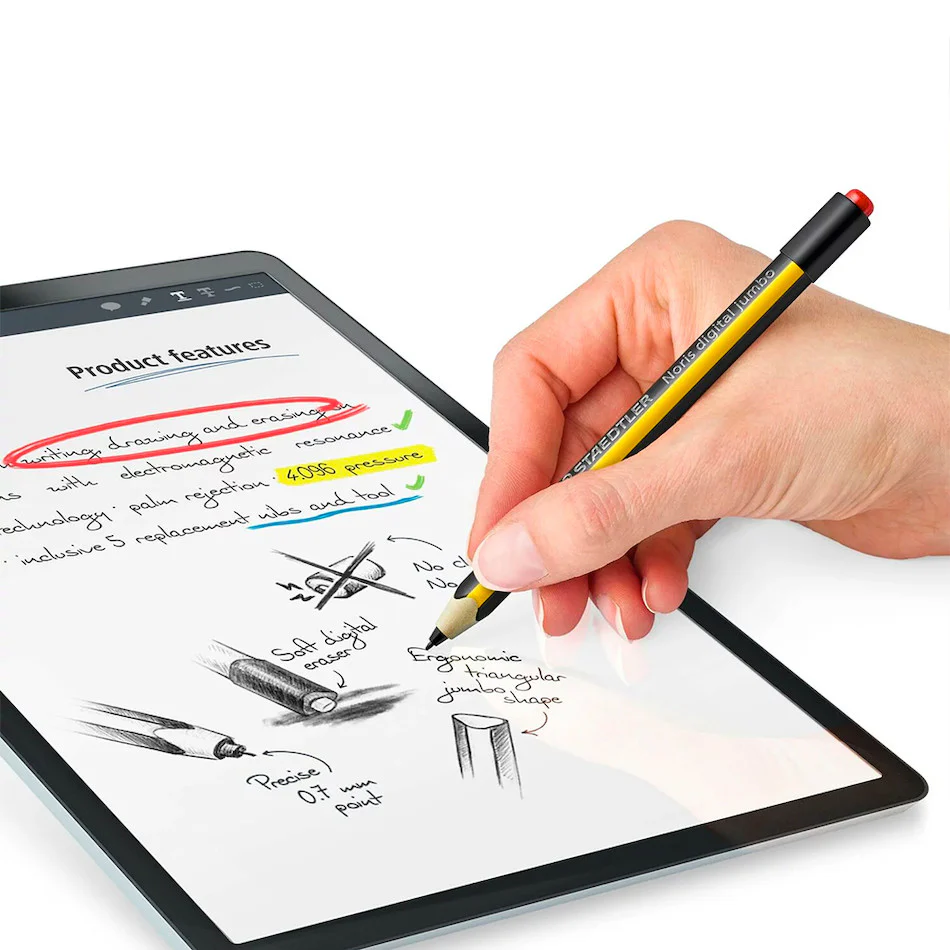 Staedtler Noris Jumbo Digital Pen Yellow - Image 3