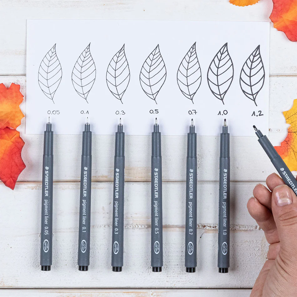 Staedtler Pigment Liner Pen Set of 12 - Image 2