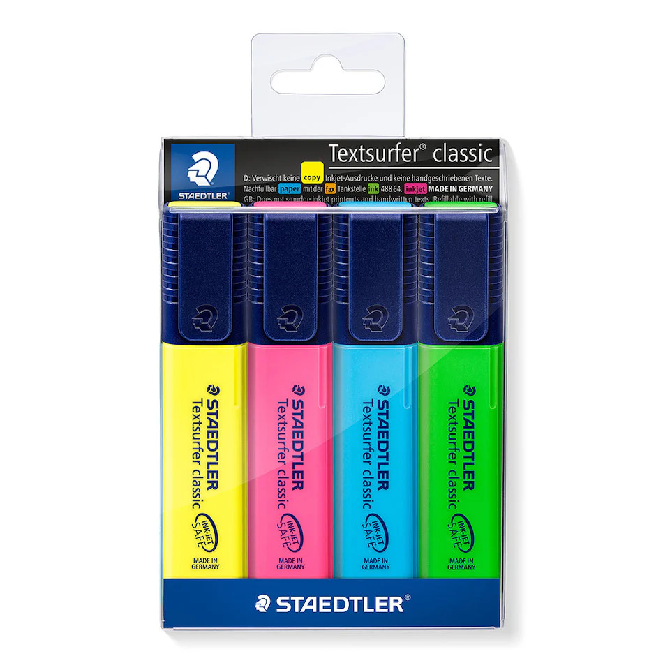Staedtler Textsurfer Highlighter Wallet of 4