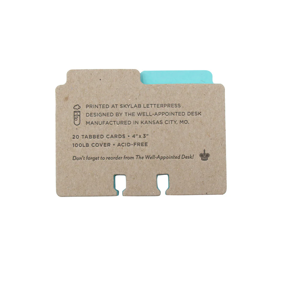 The Well-Appointed Desk Col-o-Dex Tab Accessory Pack Blue - Image 3