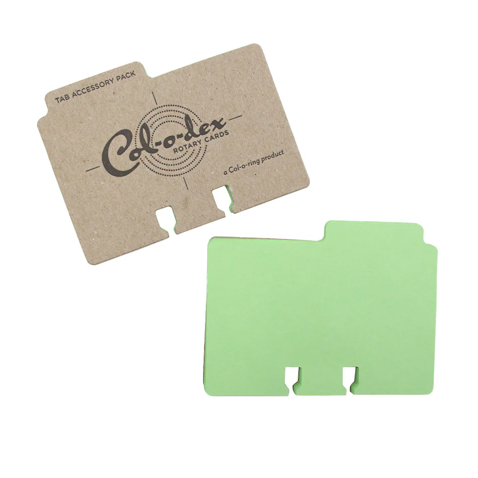 The Well-Appointed Desk Col-o-Dex Tab Accessory Pack Green - Image 2
