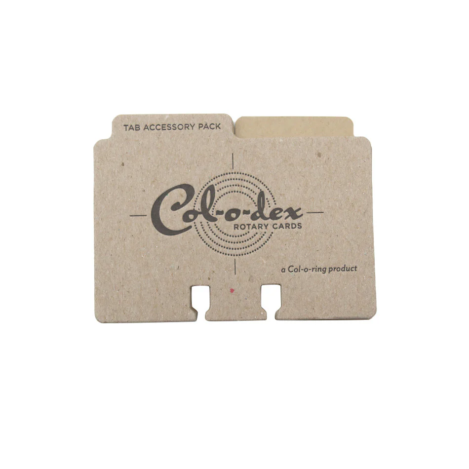 The Well-Appointed Desk Col-o-Dex Tab Accessory Pack Tan