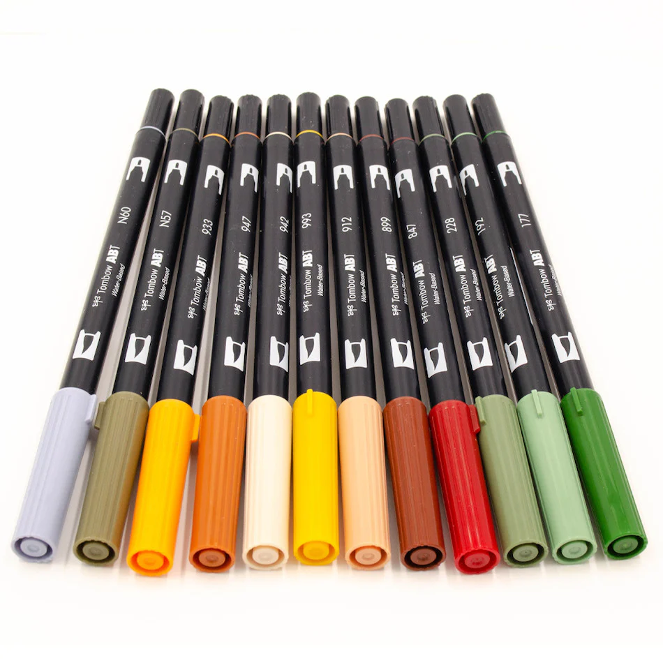 Tombow ABT Dual Brush Pen Exclusive Autumn Collection Set of 12 - Image 3