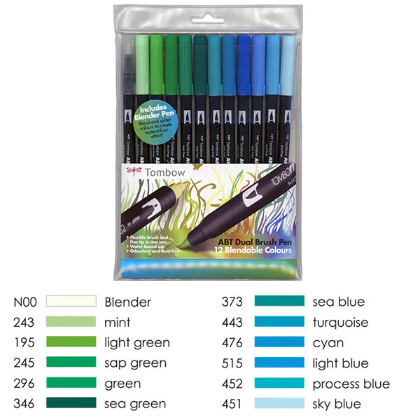Tombow ABT Dual Brush Pen Set of 12 - Image 3